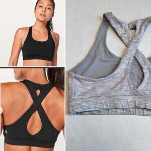 Lululemon ^* Gray Women's Sports Bra EUC Size 8